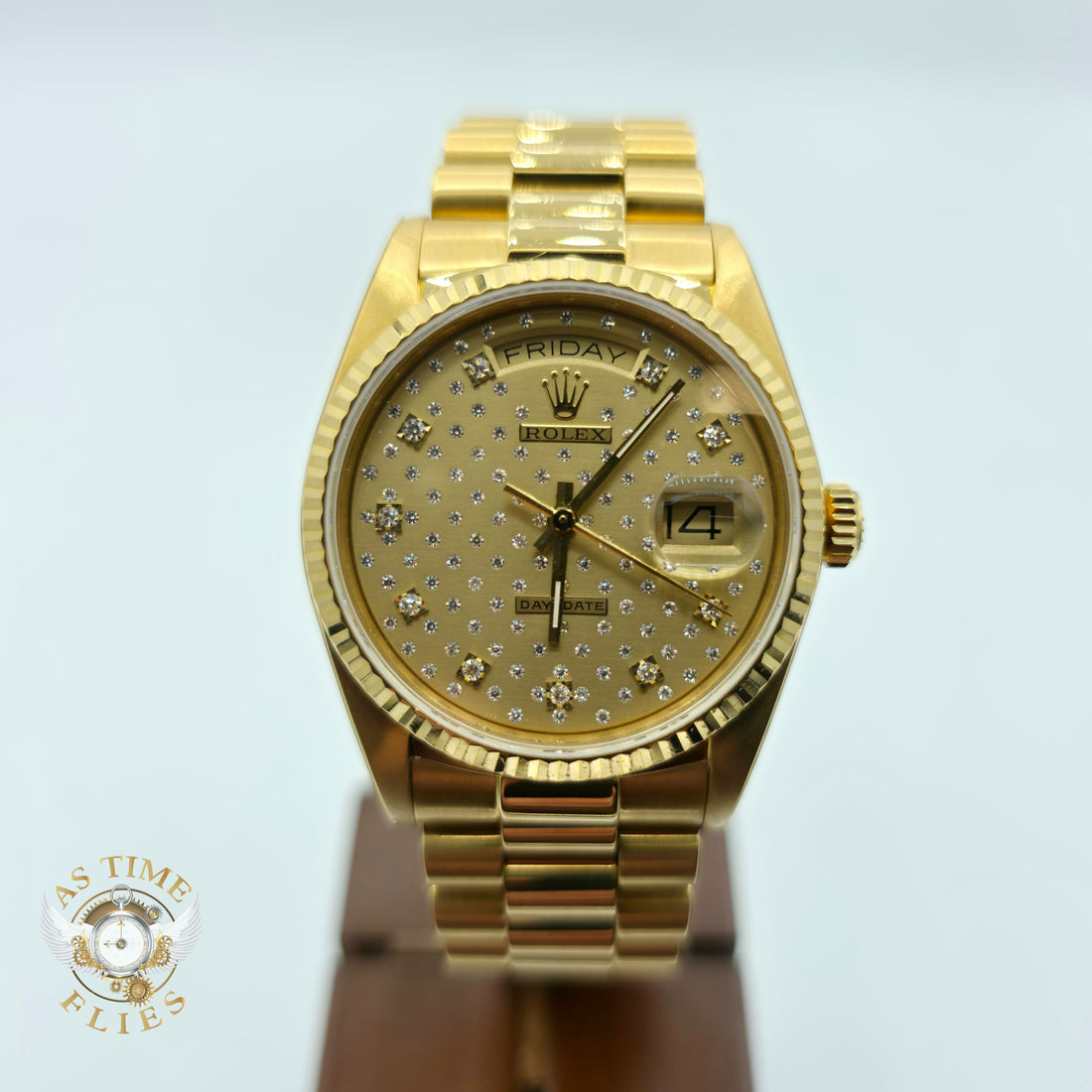 Rolex Day-Date Ref. 18238 – Factory “Pleiade” Diamond Dial