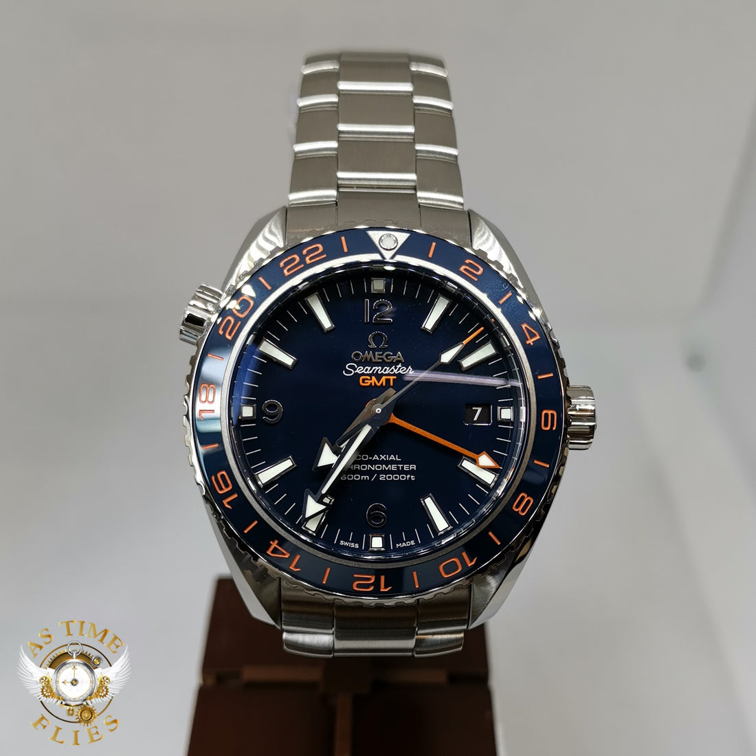 Omega Planet Ocean GMT "Good Planet" Ref. 232.30.44.22.03.001 BNIB box/papers/stickered