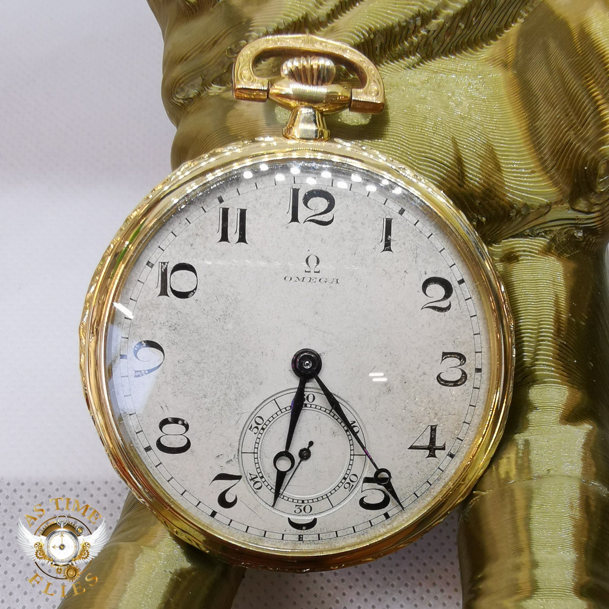 Omega solid 14k Pocket Watch circa. ~1925